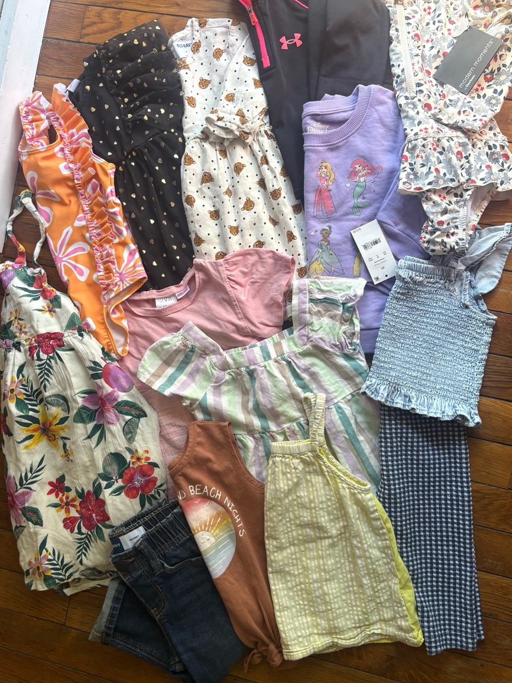 Large 2T Girls Toddler Clothing Lot of 15 Pieces Dresses, Shirts, Pants